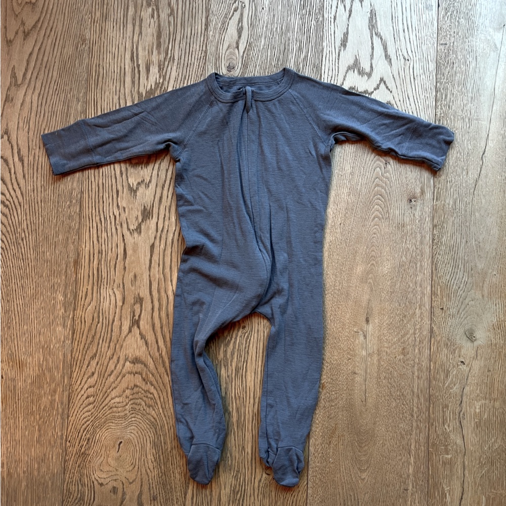 Nui Organics Merino Footie Suit
